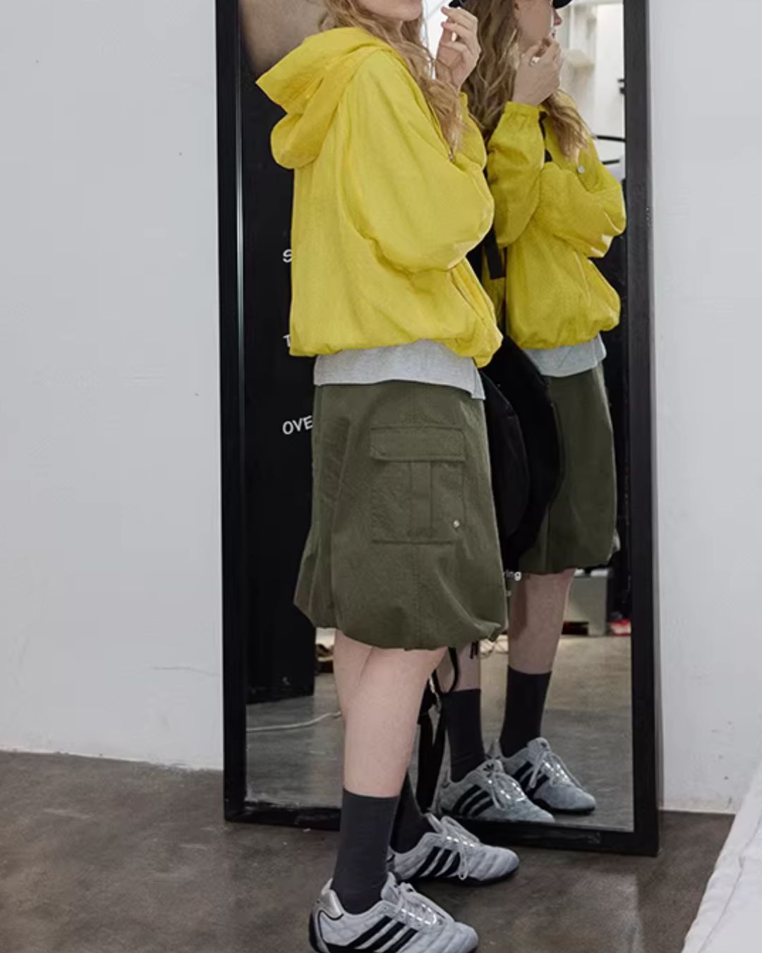 Nylon Short Hooded Jacket　JK092