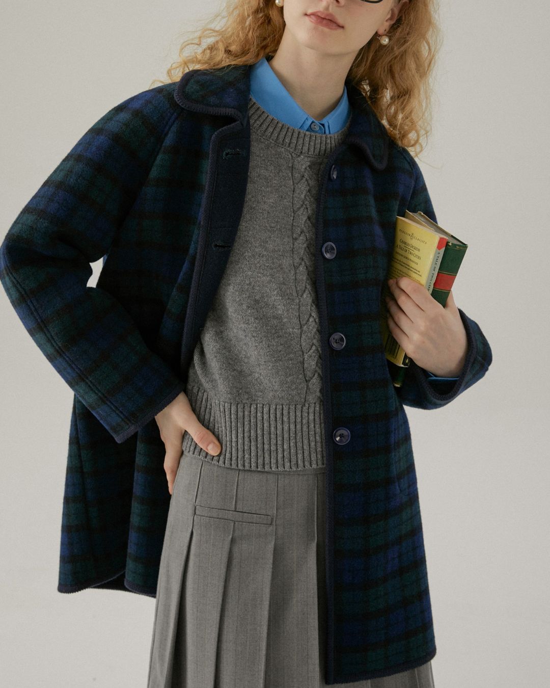 Braided Wool Knit Vest　VT007