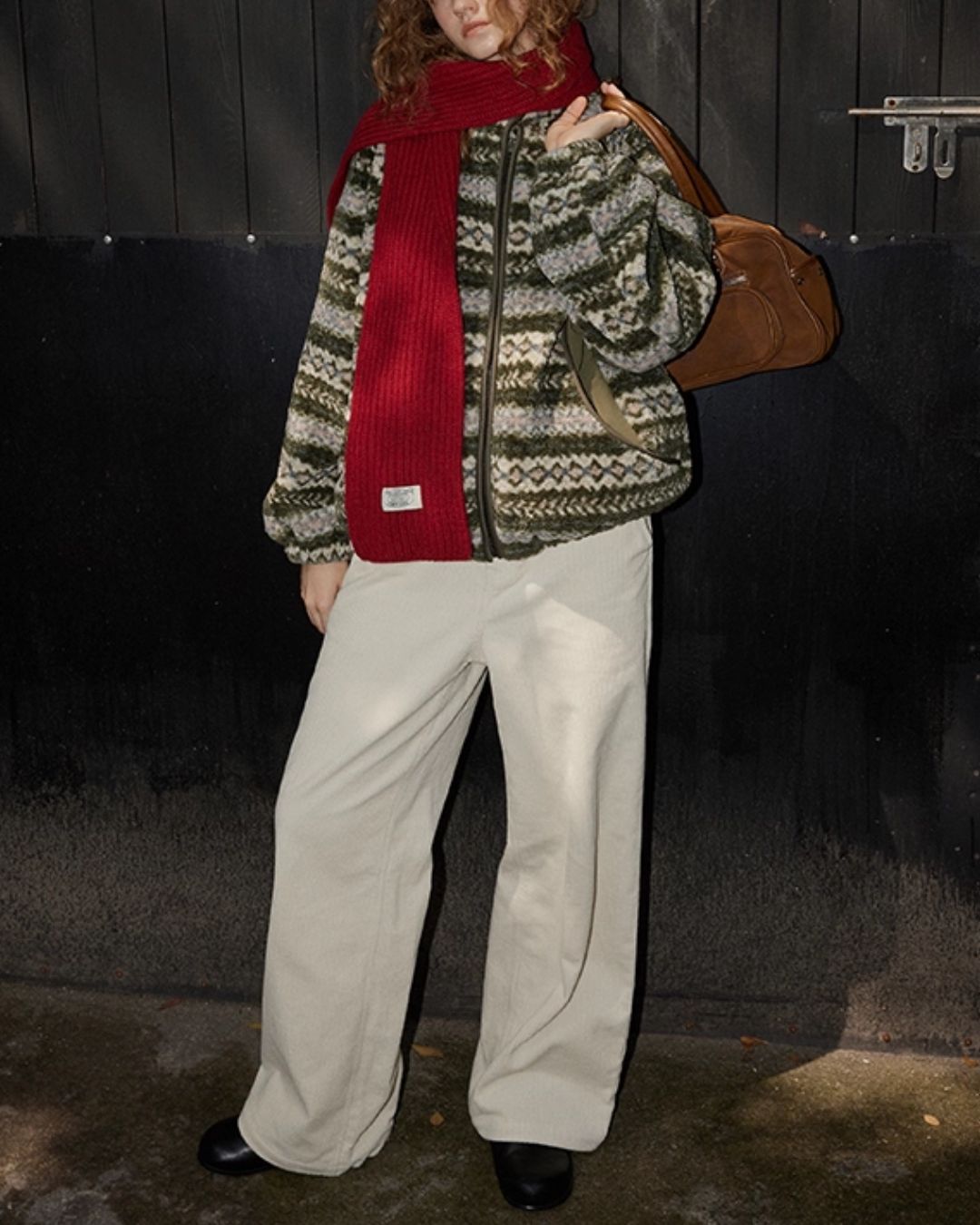 Corduroy Wide Straight Pants　PT017