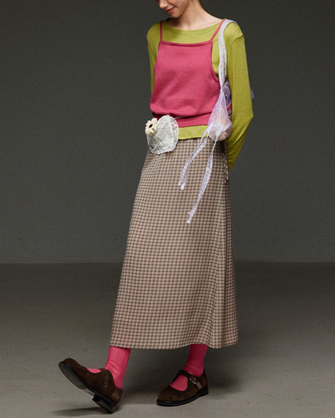 Back-open Camisole Knit Vest　KN033