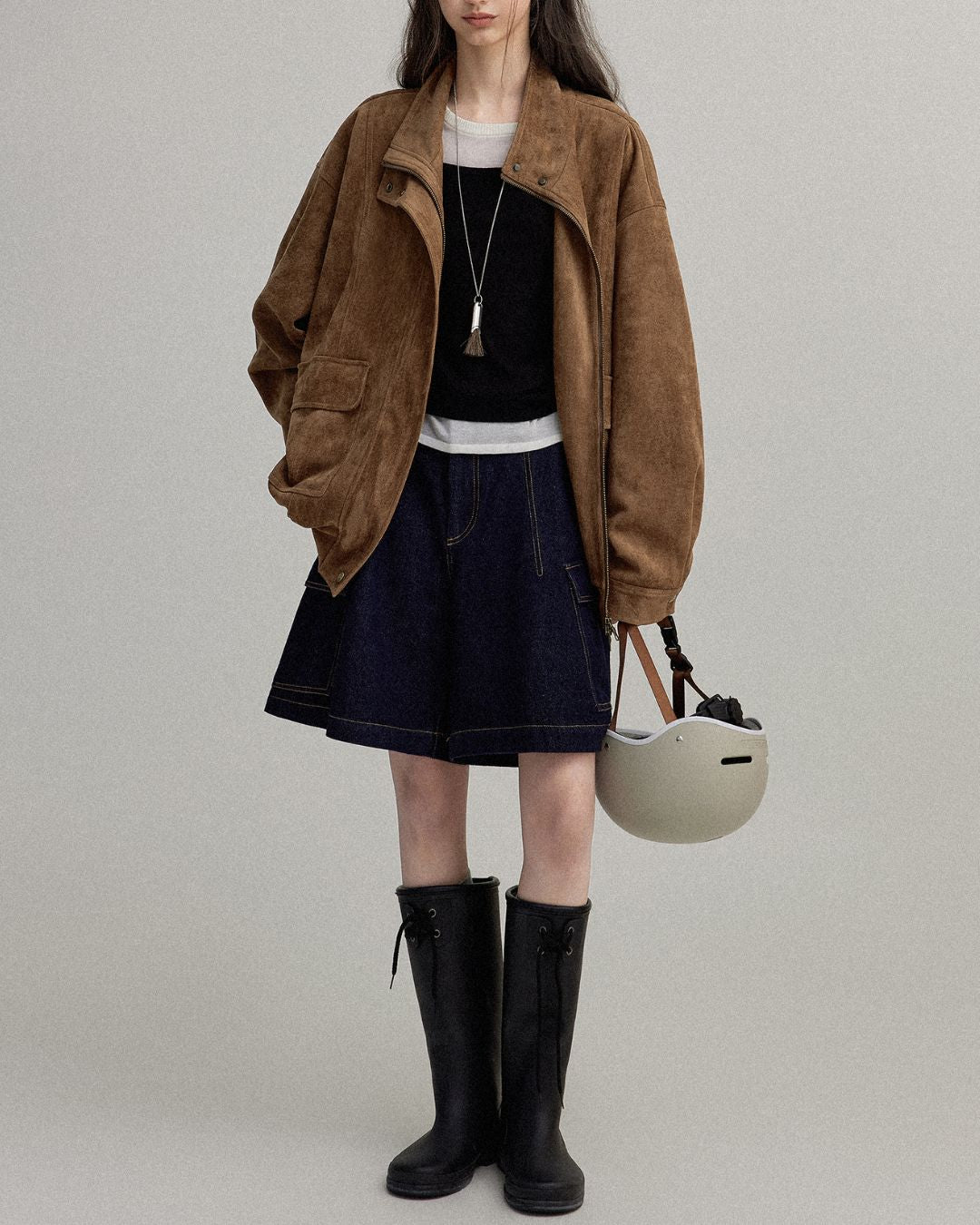 Suede Retro Jacket　JK019