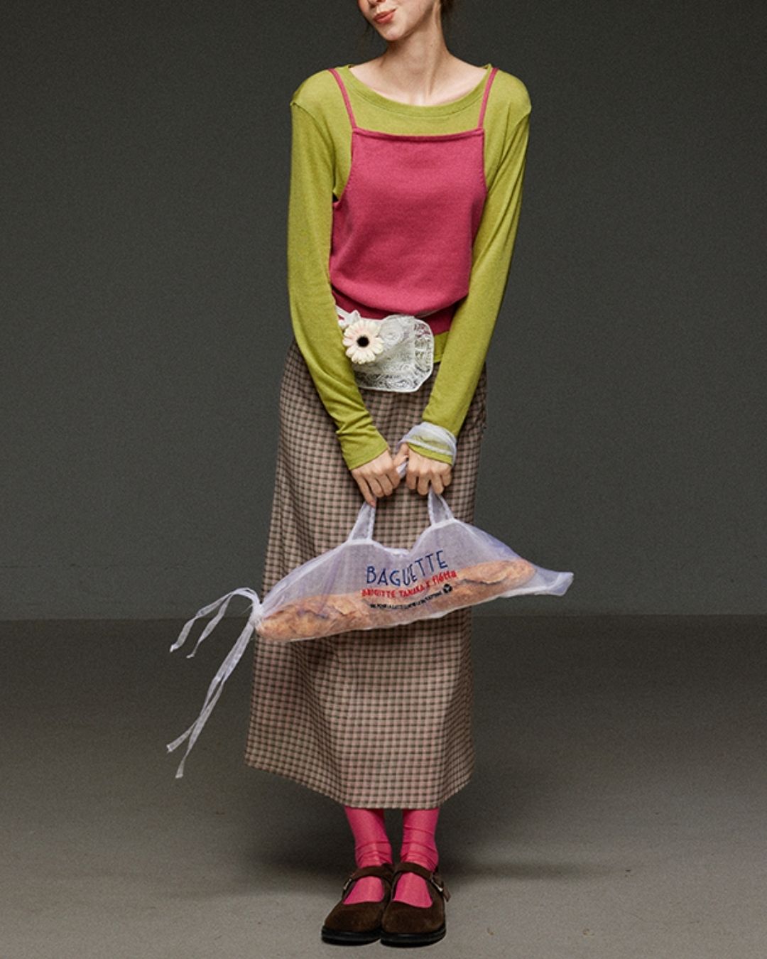 Boat Neck Slim Fit T-shirt　LT012