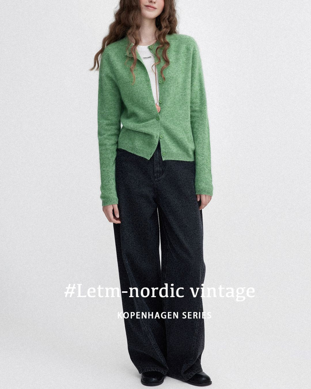 Brushed Knit Cardigan　KN027