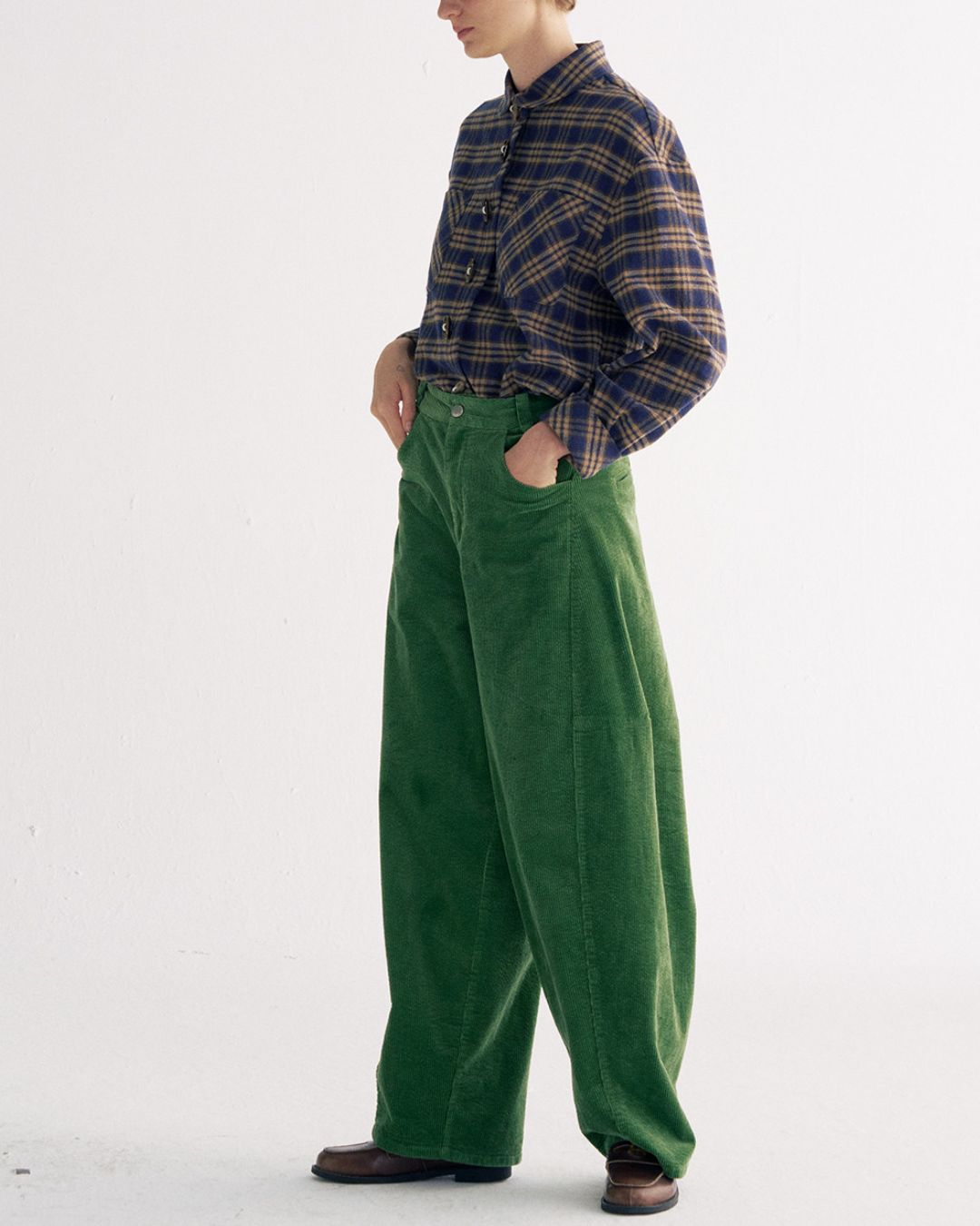 Flannel Cotton Check Shirt　LS039