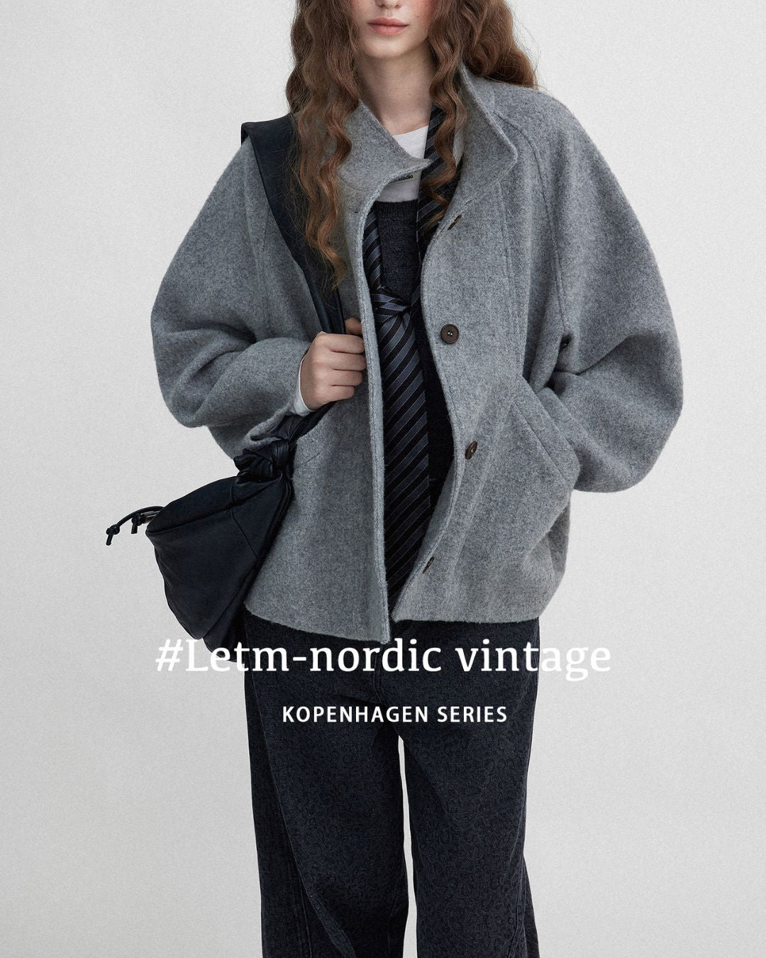 Stand-collar Wool Jacket　JK027