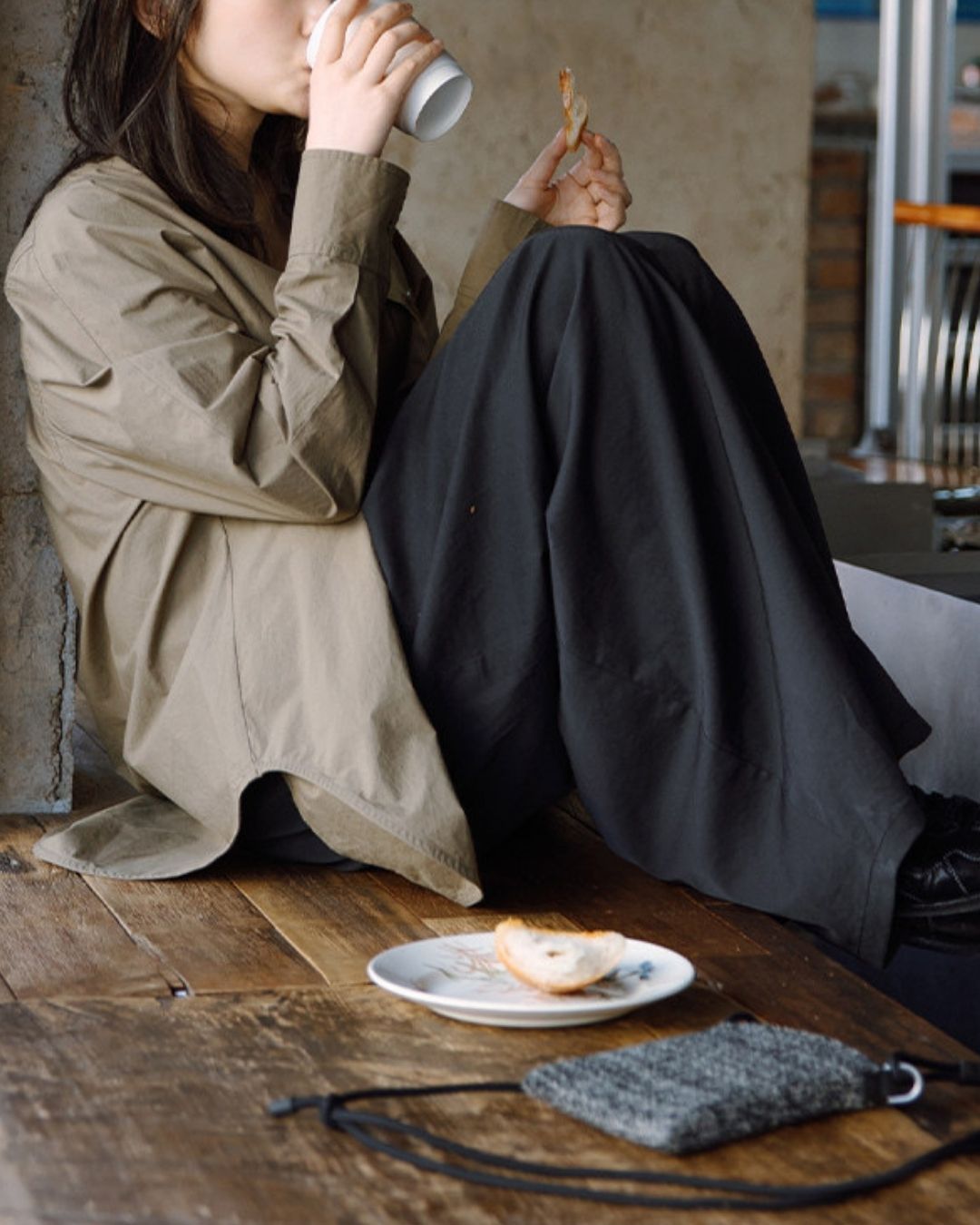 Relaxed Drape Pants　PT046