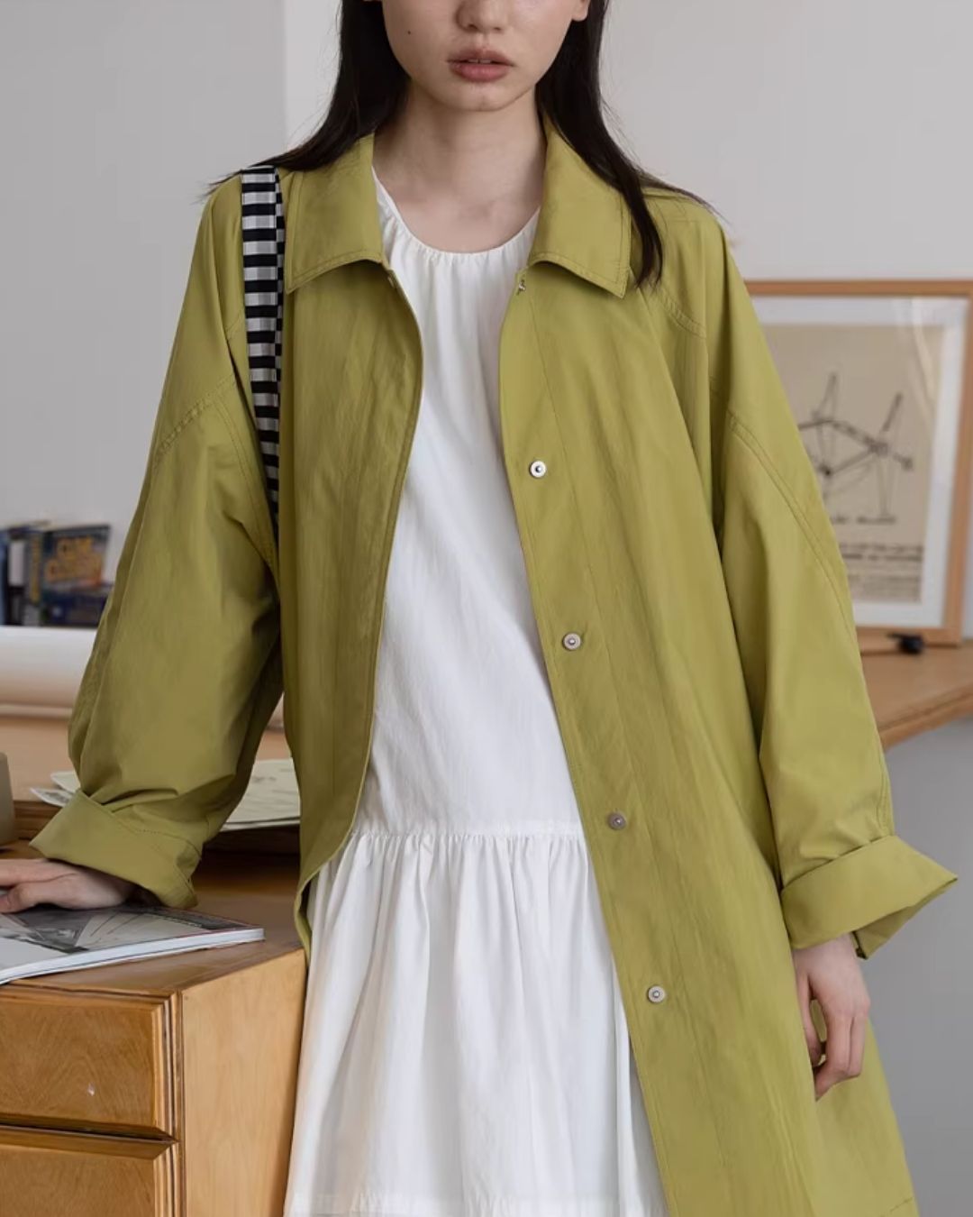 Water-repellent Single-breasted Coat　CT033
