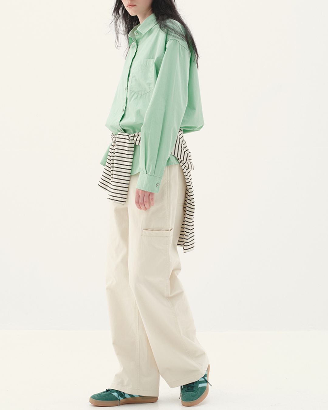 Cotton Straight Work Pants　PT006