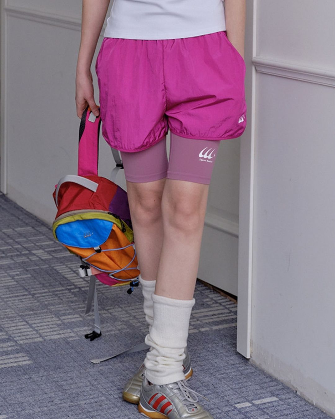 High-waisted Above-the-knee Fitness Pants　SP003