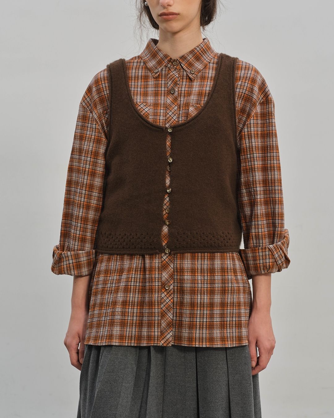 Front And Back 2-way Knit Vest　VT003