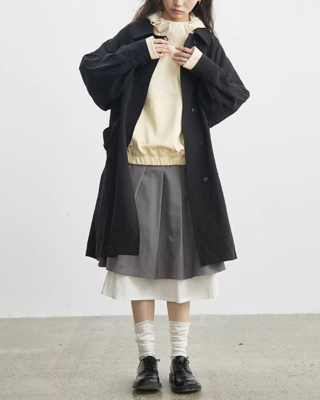 Side-button Single Trench Coat　CT034
