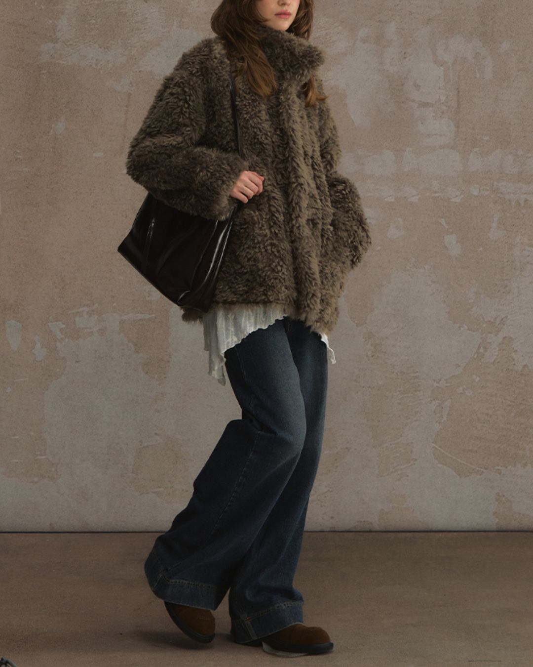 Reversible Mouton Fur Coat　CT025