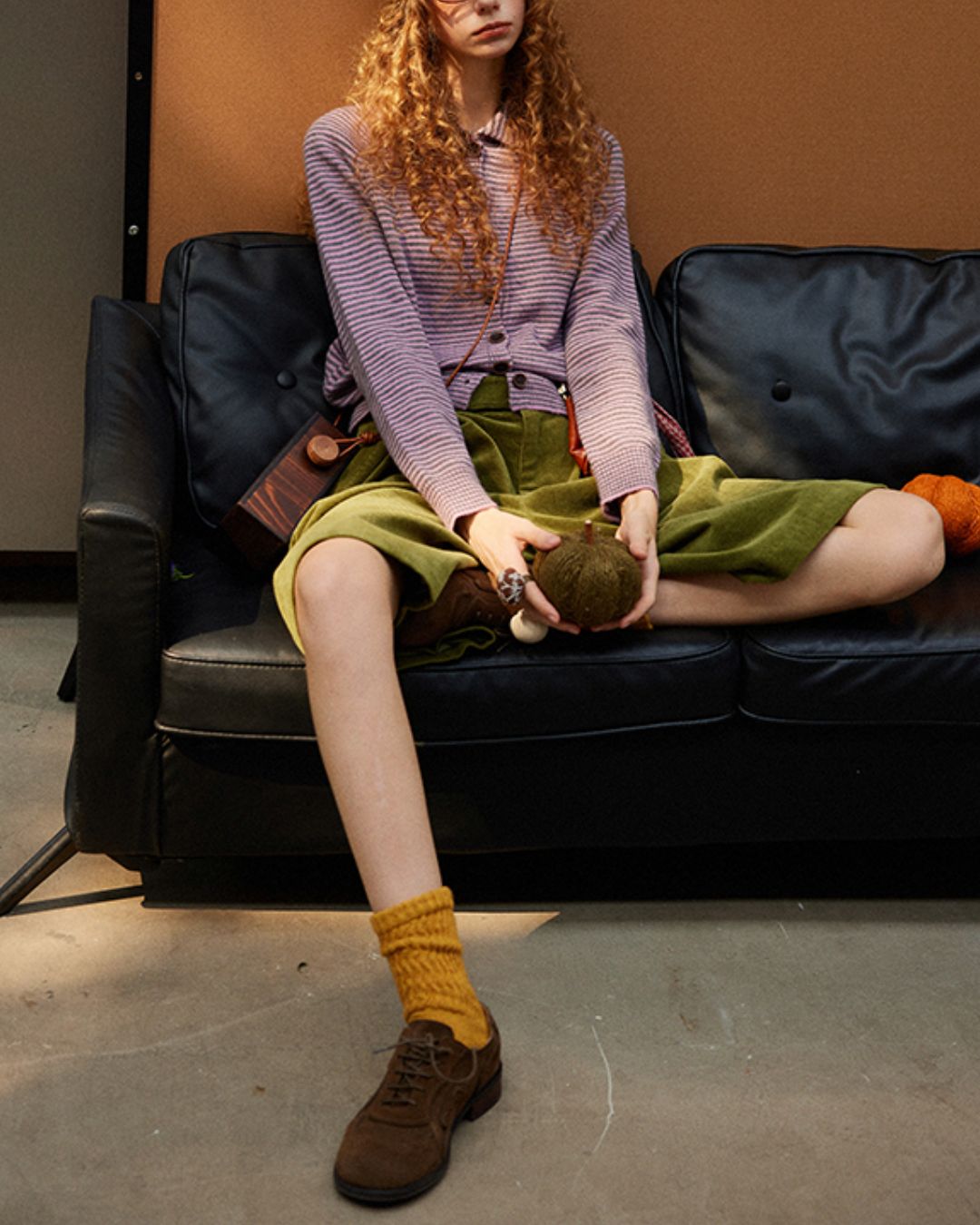 Retro Border Knit Cardigan　KN036