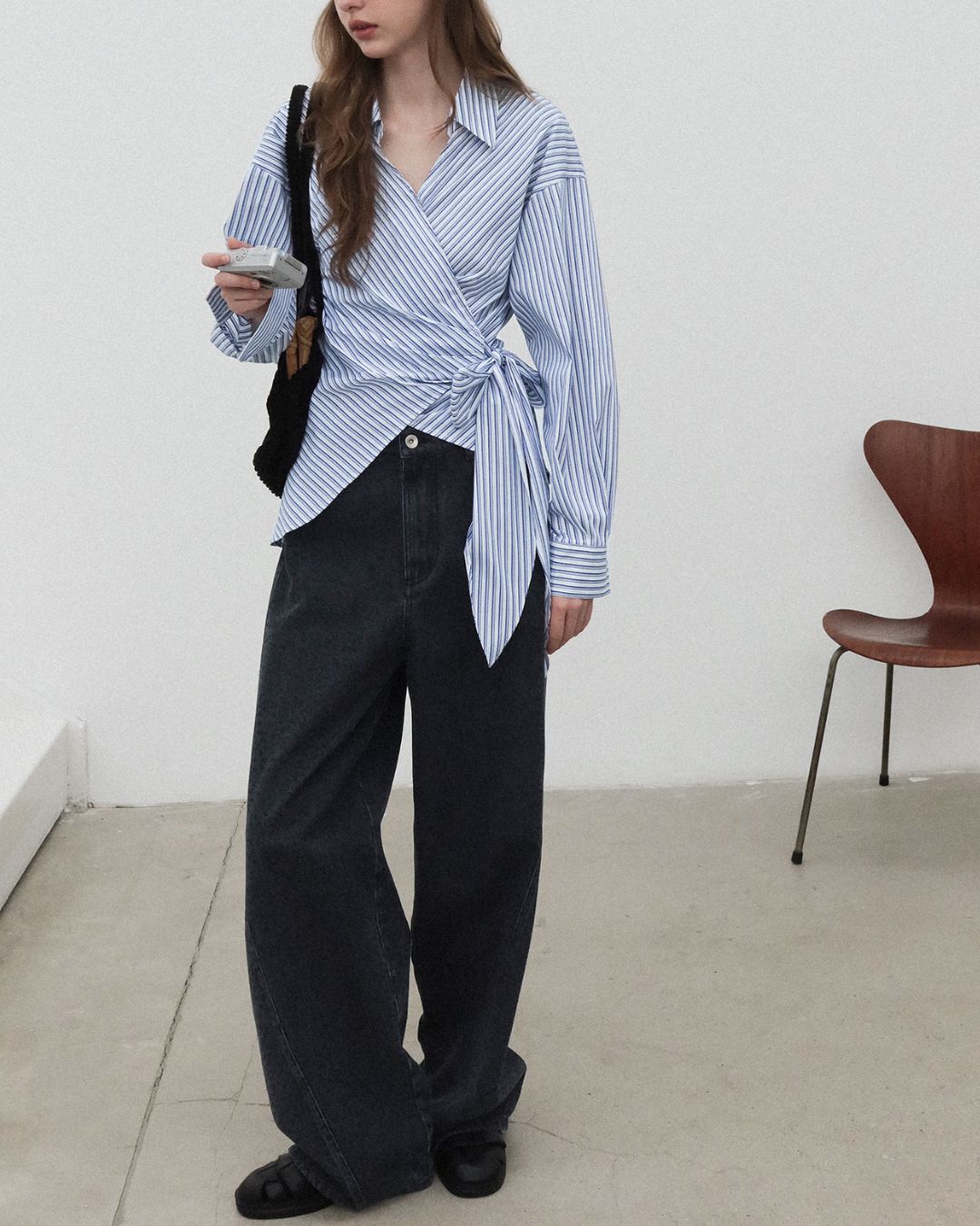 Skipper Wrap Striped Shirt　LS020