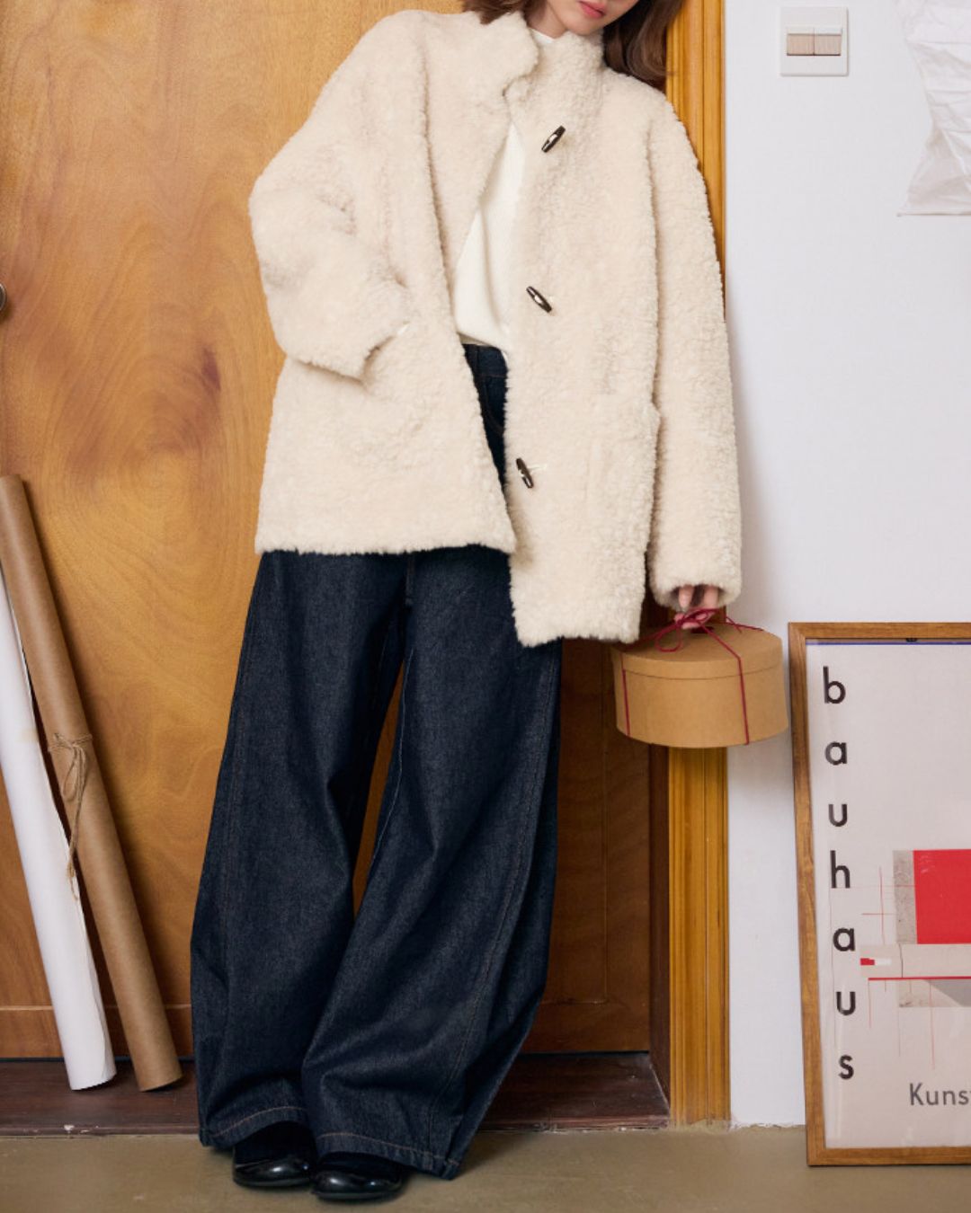 Wide-leg Twist Denim Pants　DP013