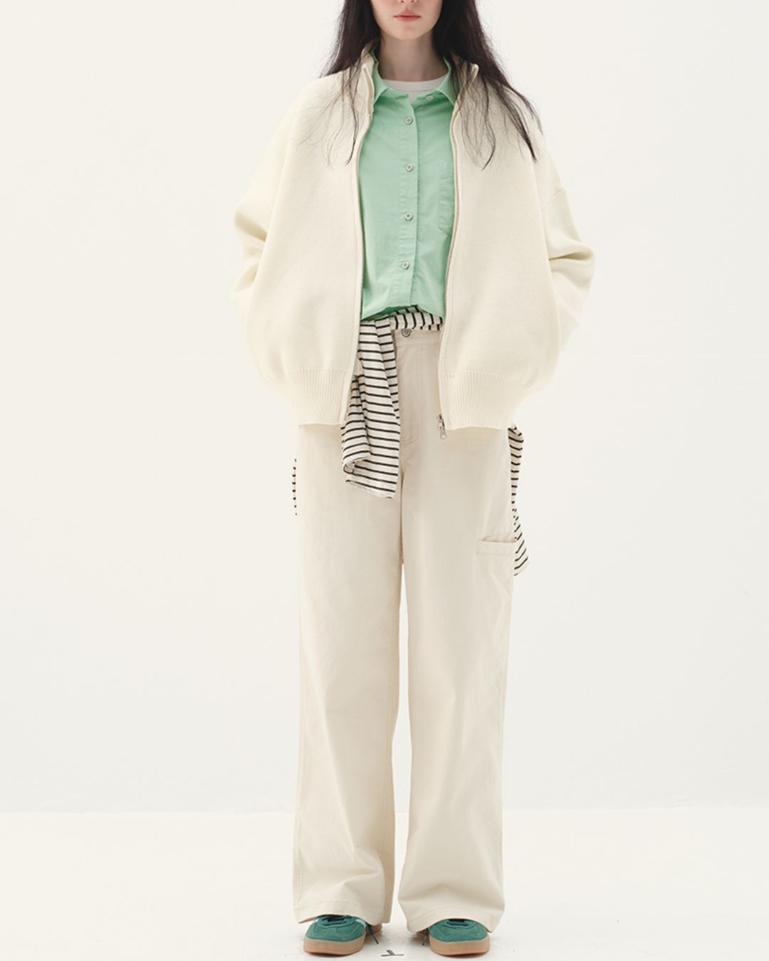 Cotton Straight Work Pants　PT006