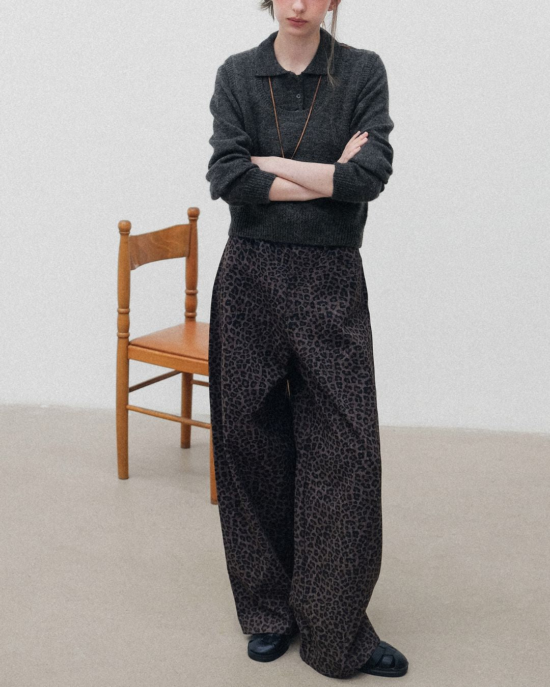 Soft Polo Knit ＆ U-neck Vest　KN023