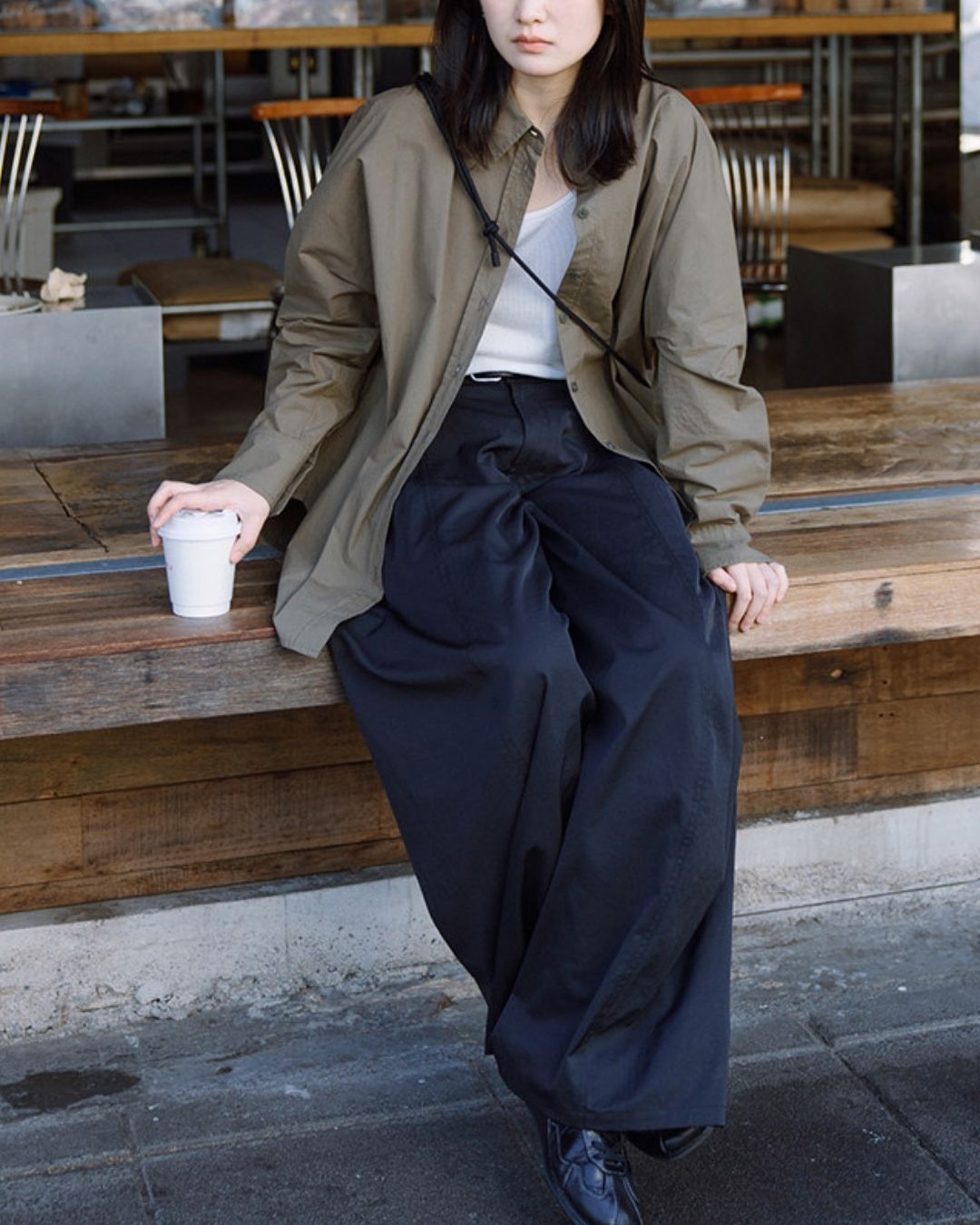 Relaxed Drape Pants　PT046
