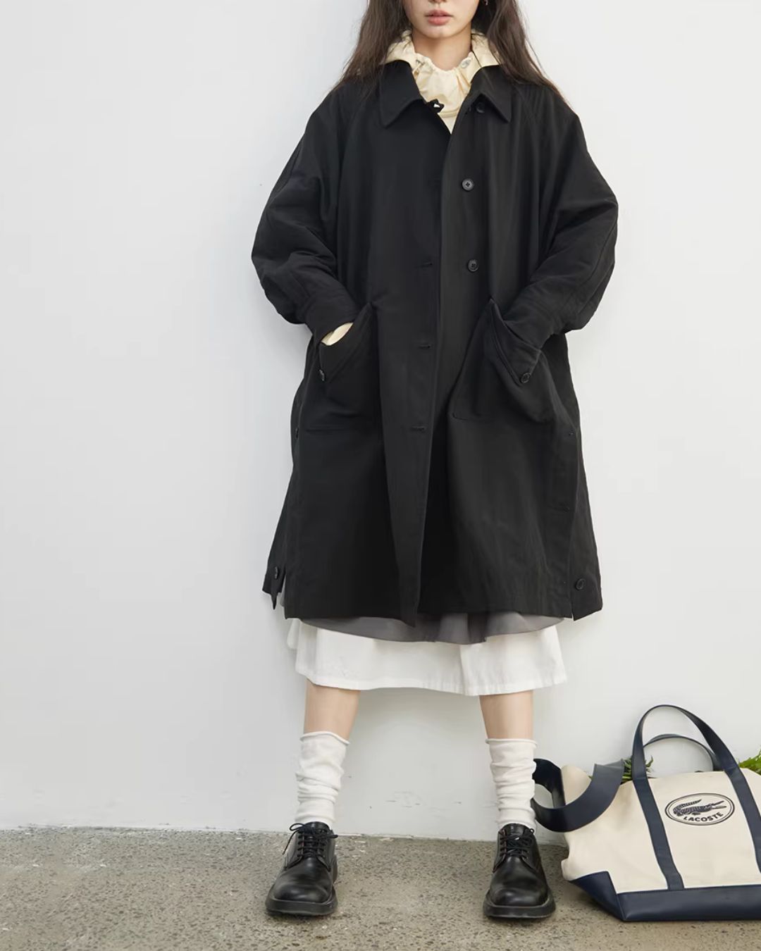 Side-button Single Trench Coat　CT034
