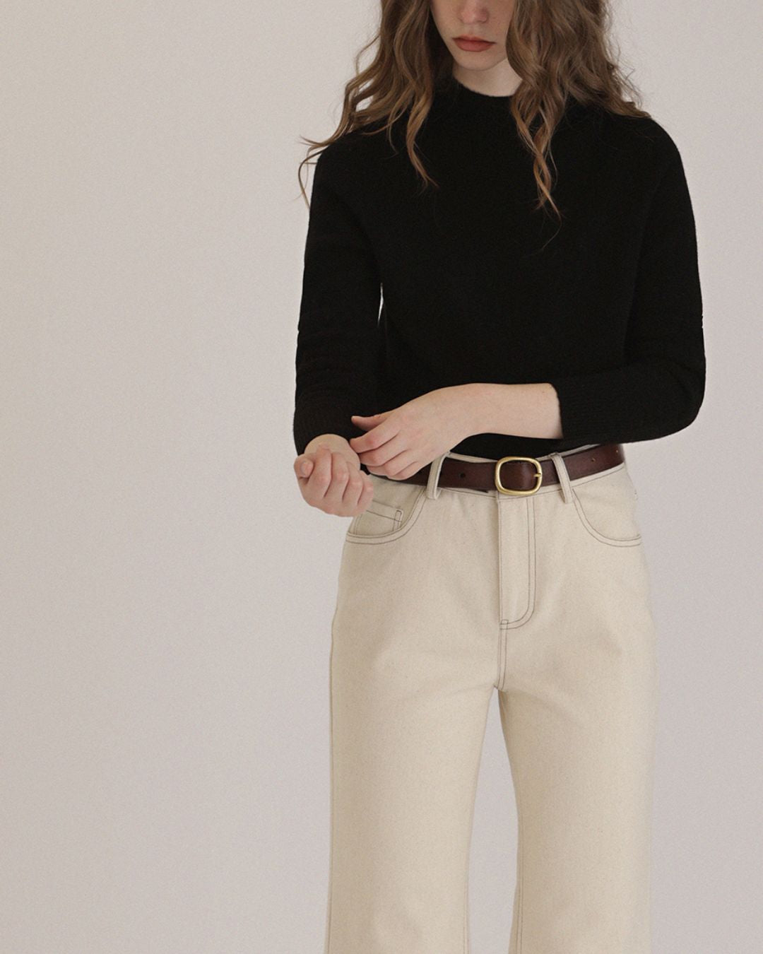 Bottleneck Wool Knit　KN030