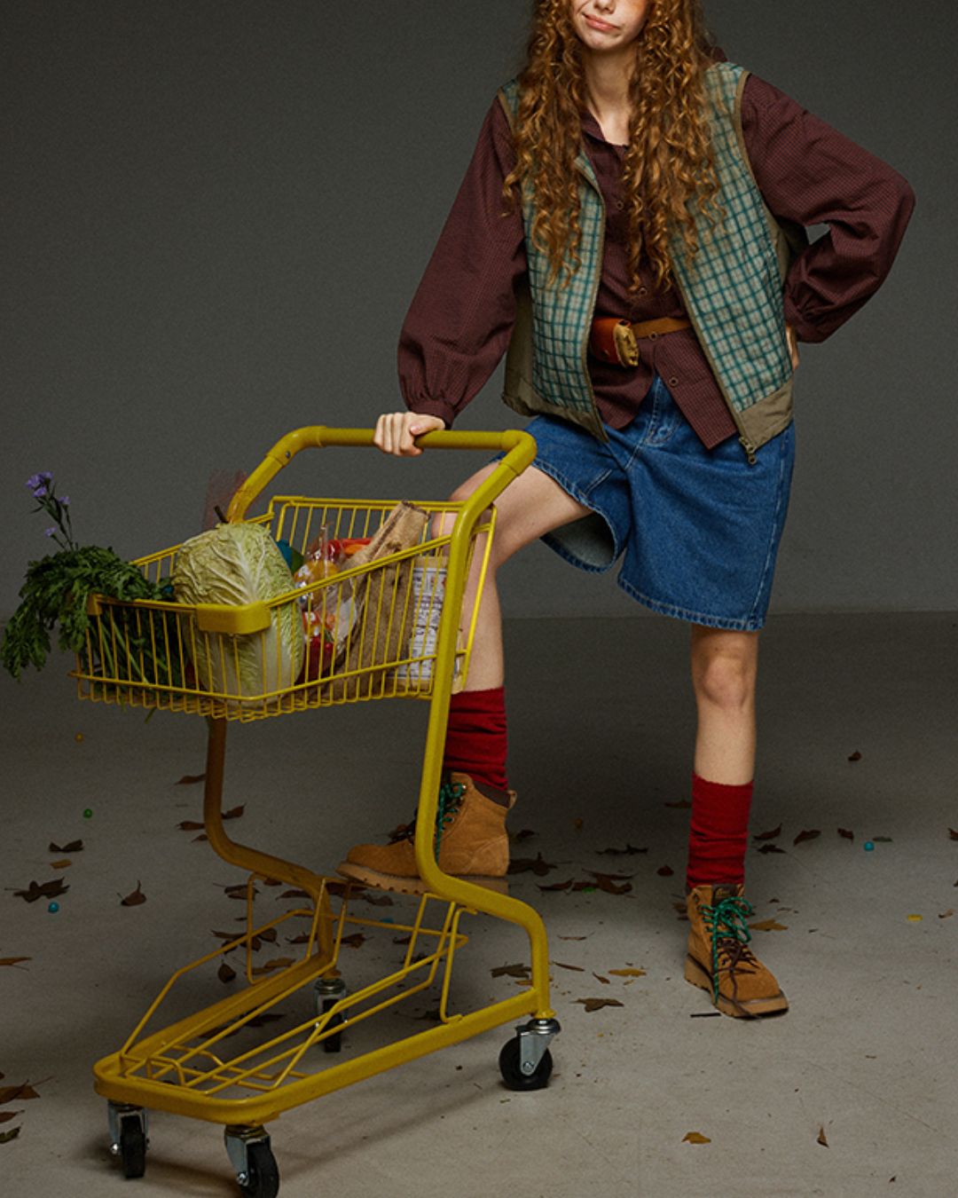 Hooded Checked Shirt　LS031