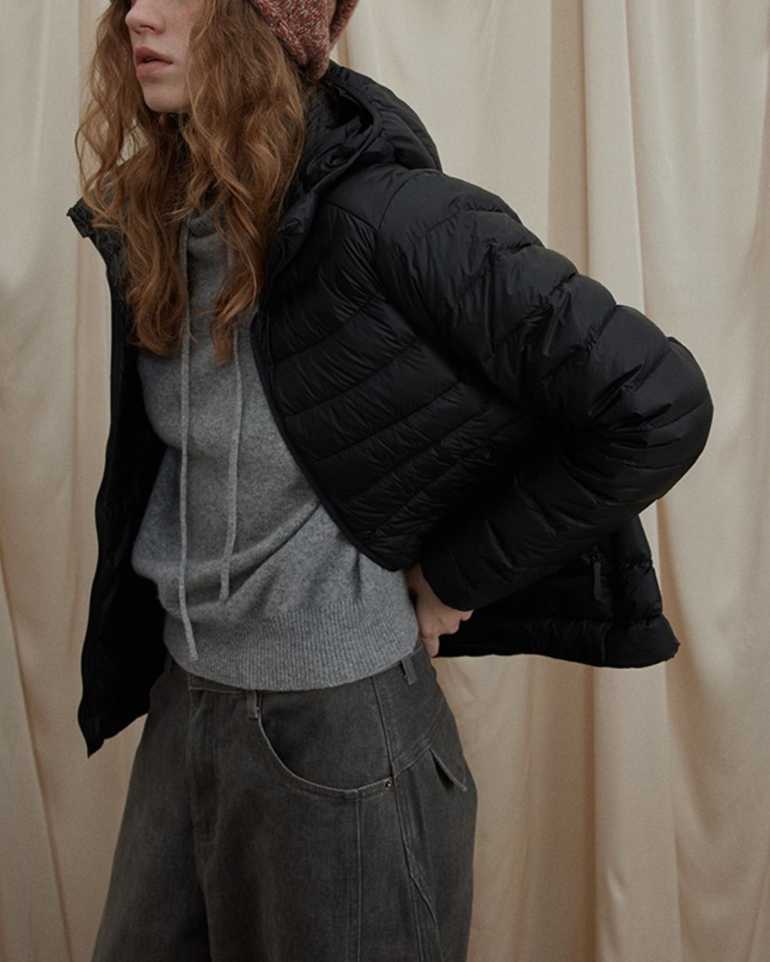 Lightweight Hooded Down Jacket　JK053