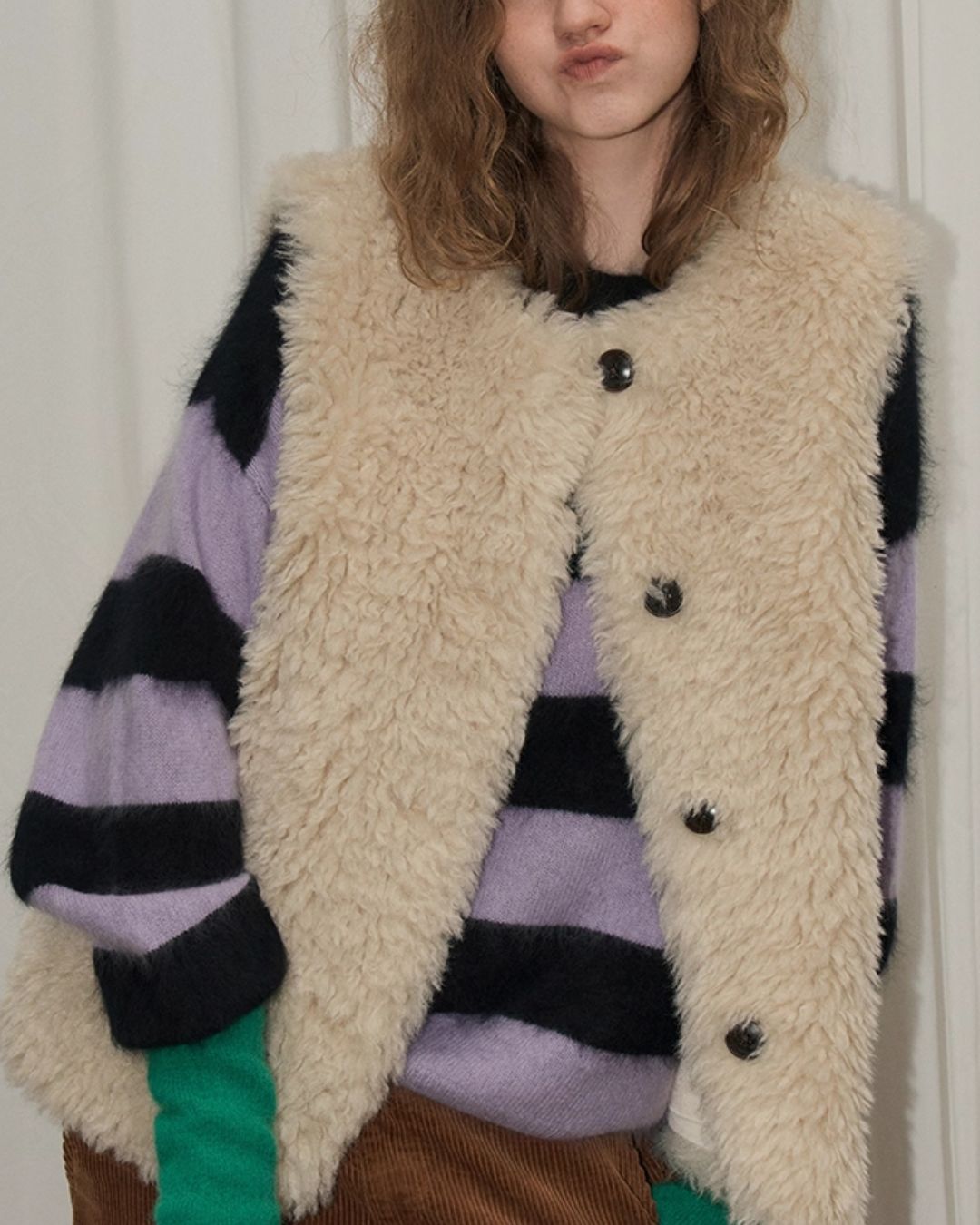 Thick Border Wool Loose Knit　KN061