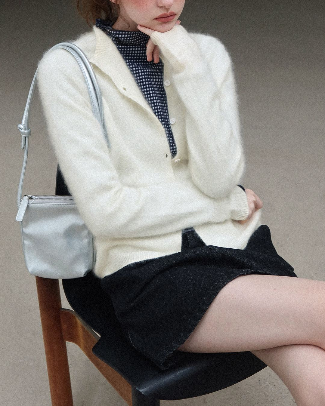 Brushed Knit Cardigan　KN027