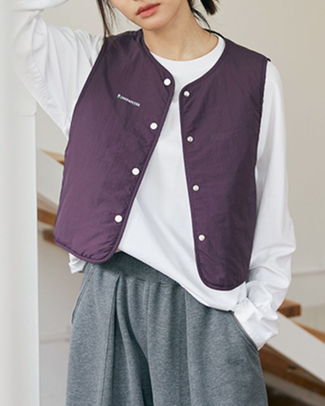 Nylon Quilted Vest　VT001