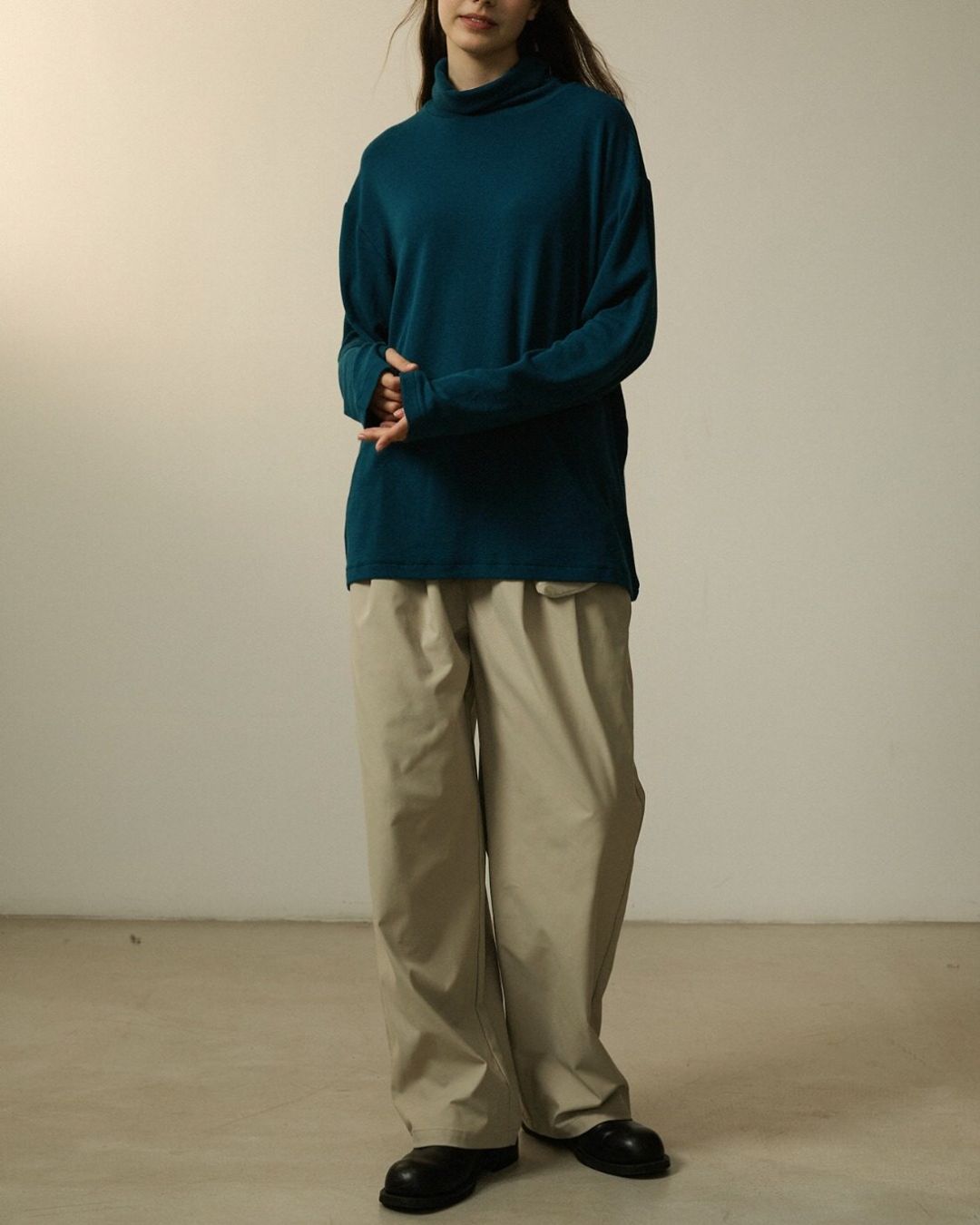 Casual Straight Pants With Mini Bag　PT034