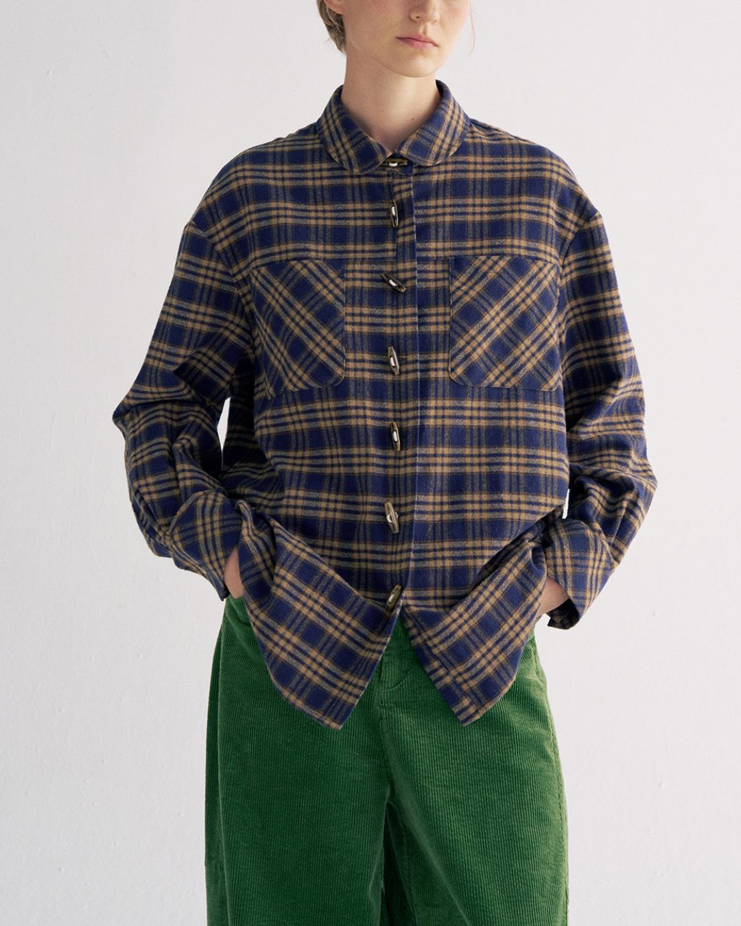 Flannel Cotton Check Shirt　LS039