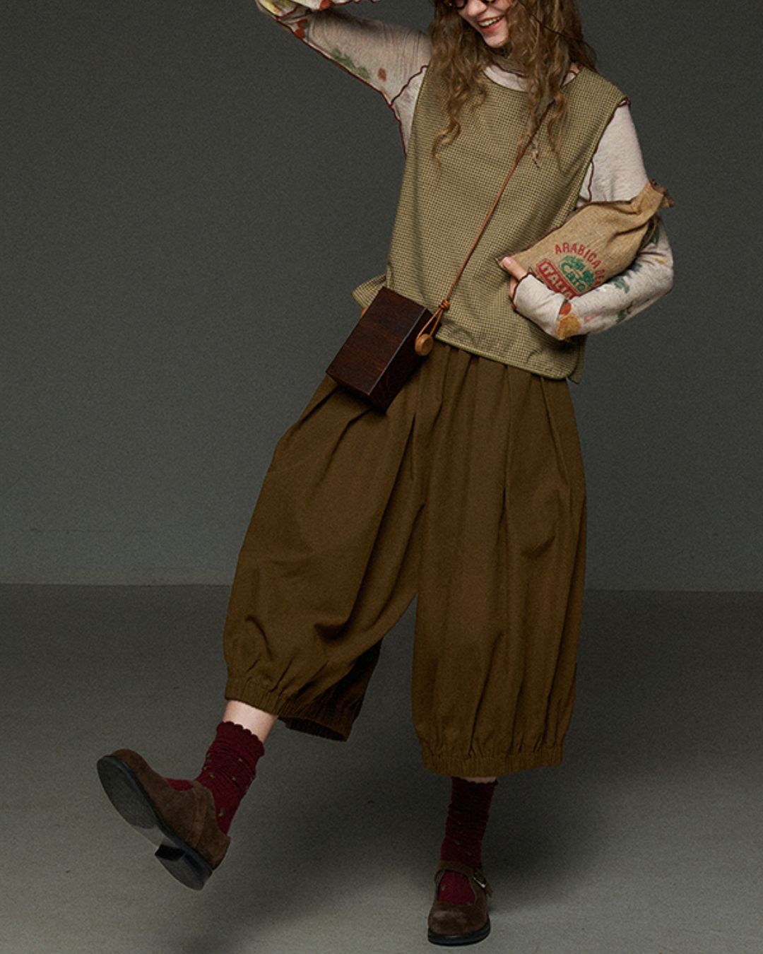 Side Button Check Vest　VT004