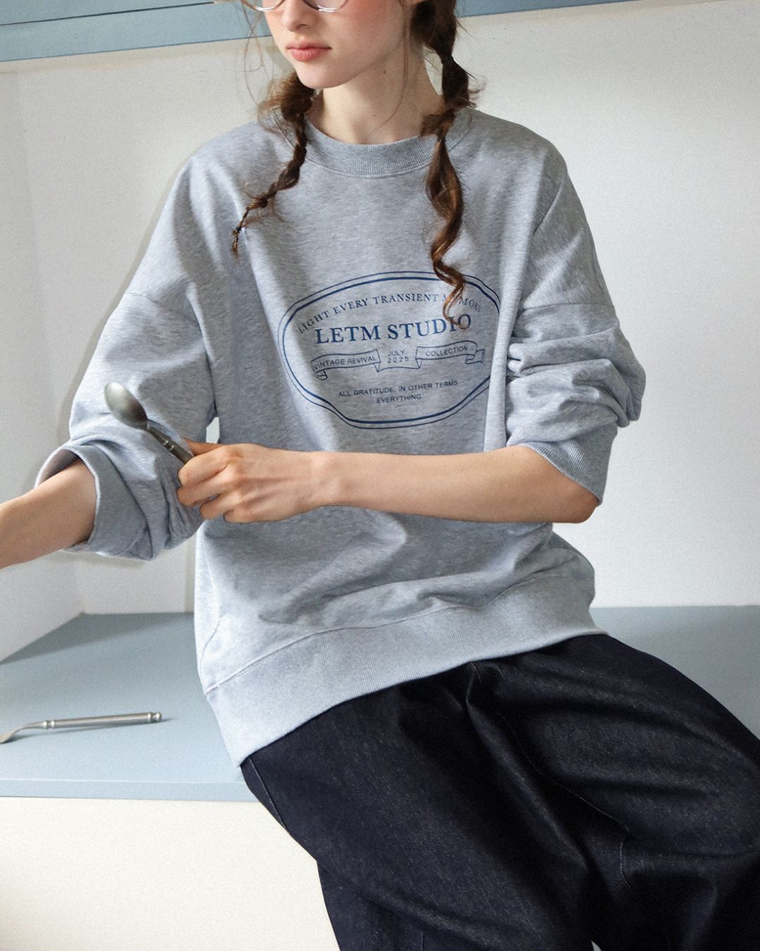 Letter Printed Sweat　SW003