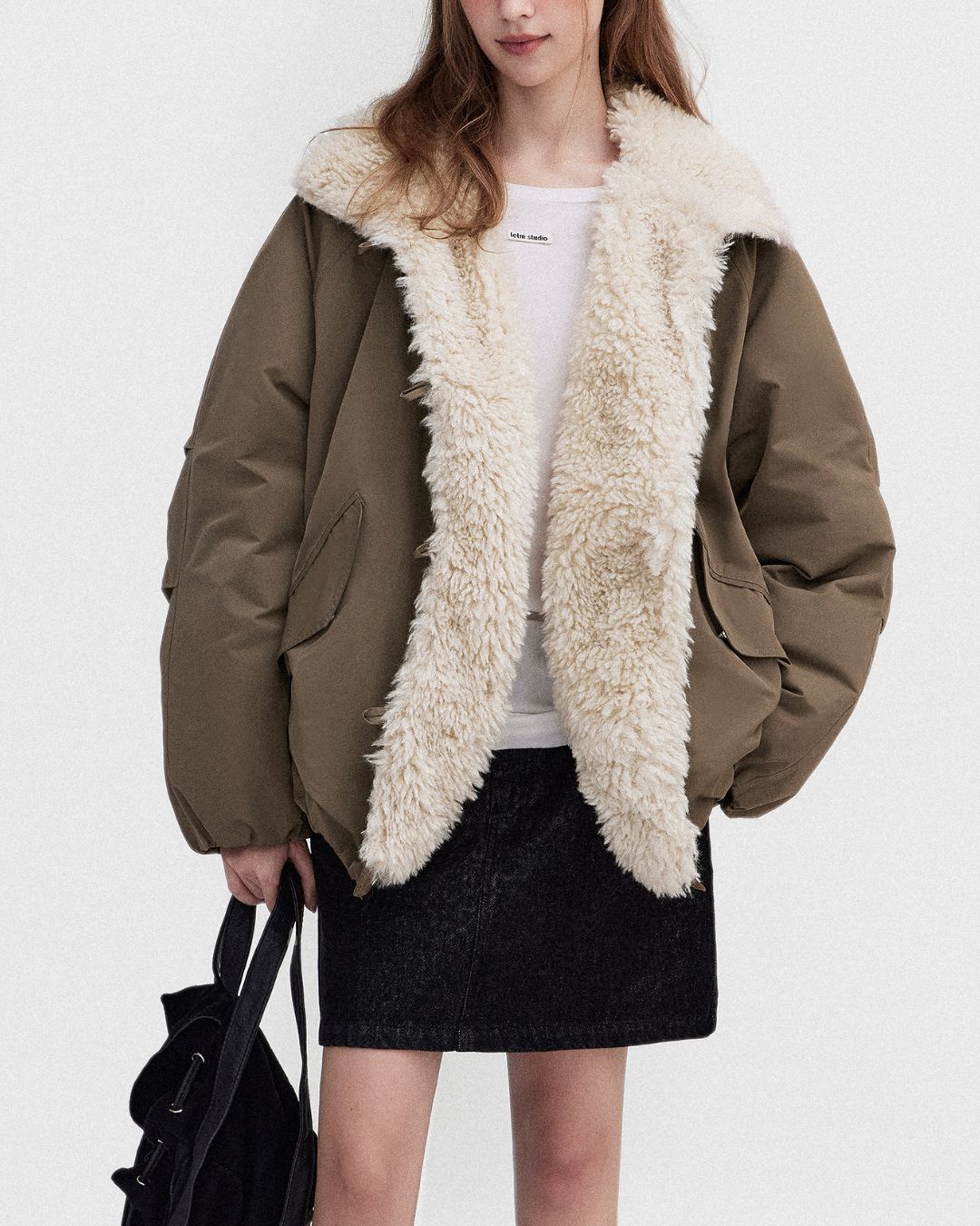 Fur-lined Down Jacket　JK057