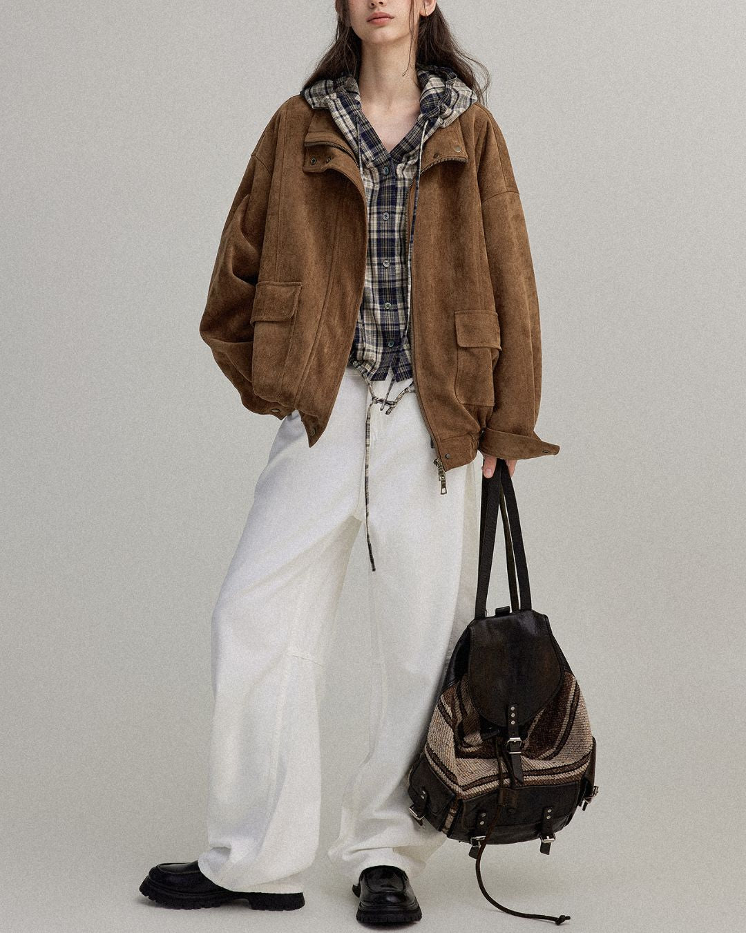 Suede Retro Jacket　JK019