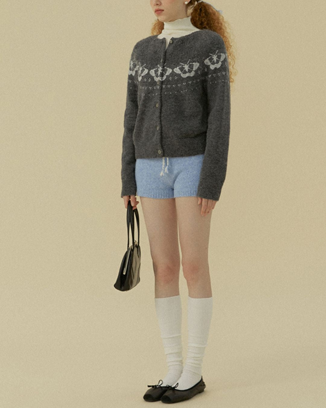 Butterfly Nordic Knit Cardigan　KN079