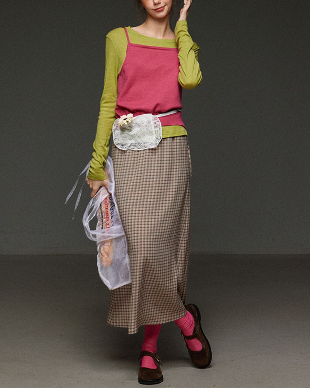 Back-open Camisole Knit Vest　KN033