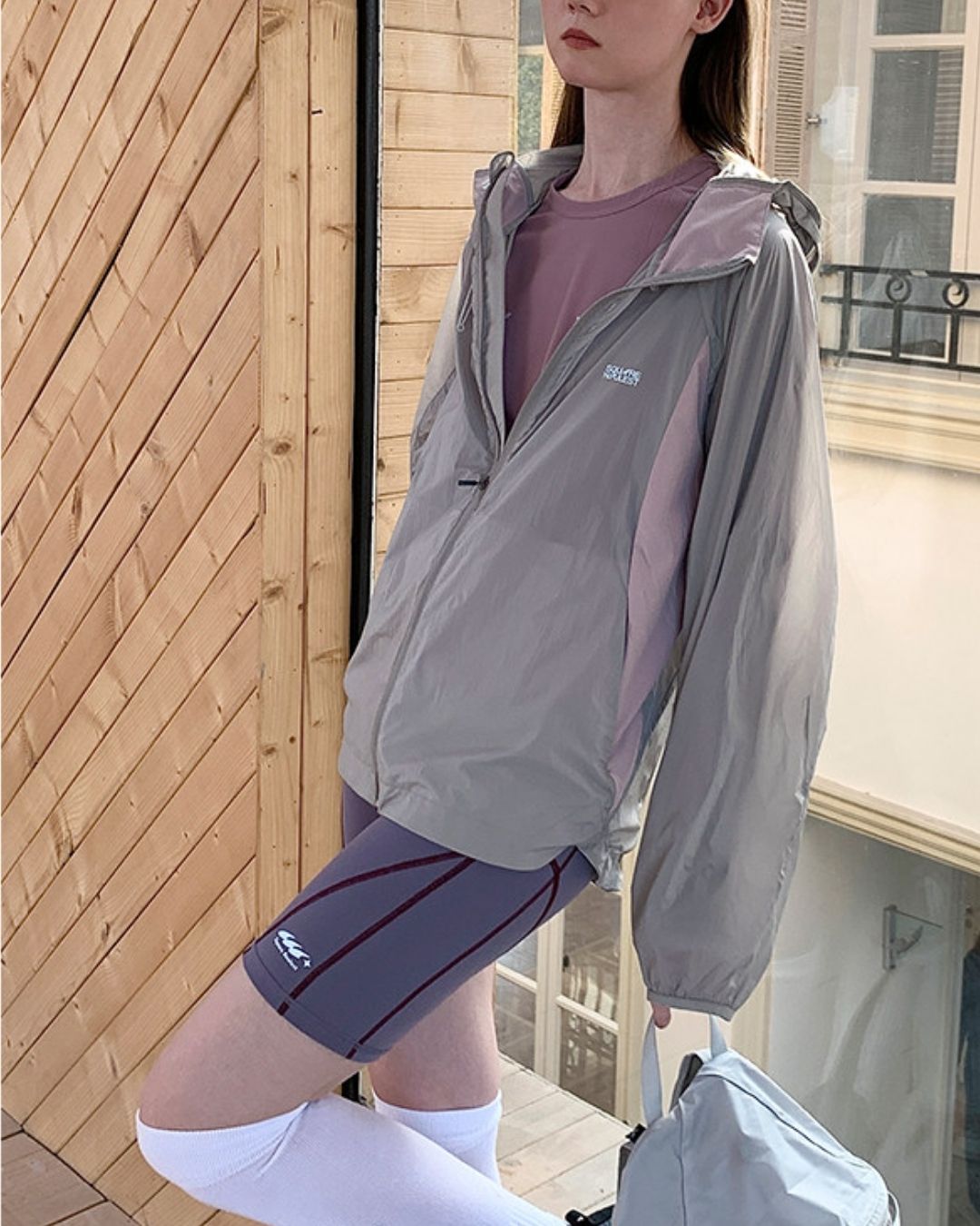 Color Block Fitness Shorts　SP002