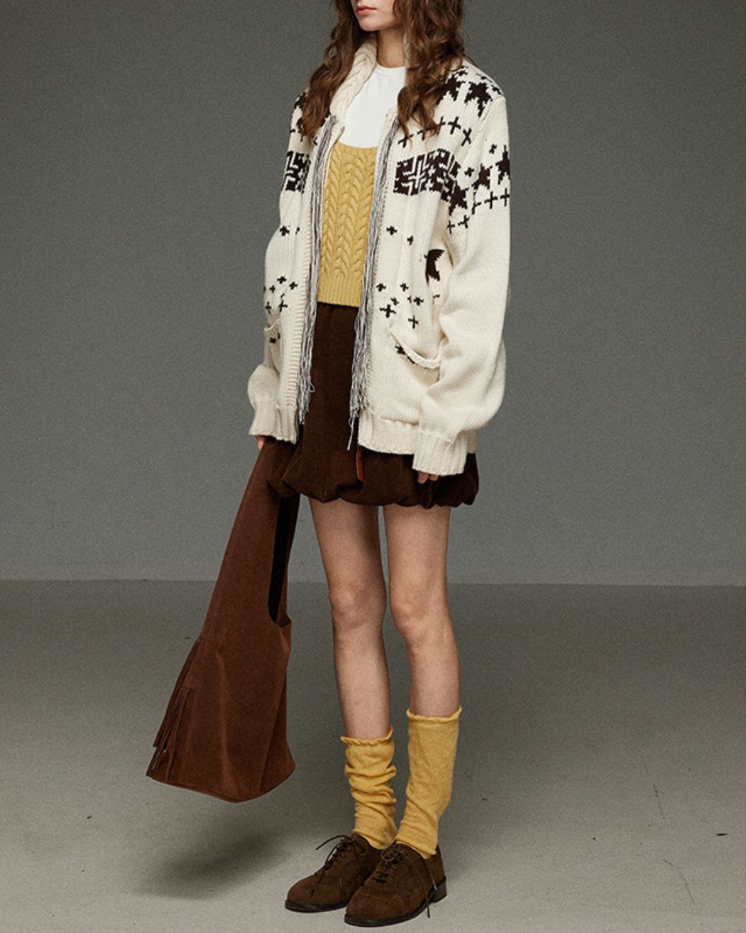 Cable Knit Camisole Vest　KN054