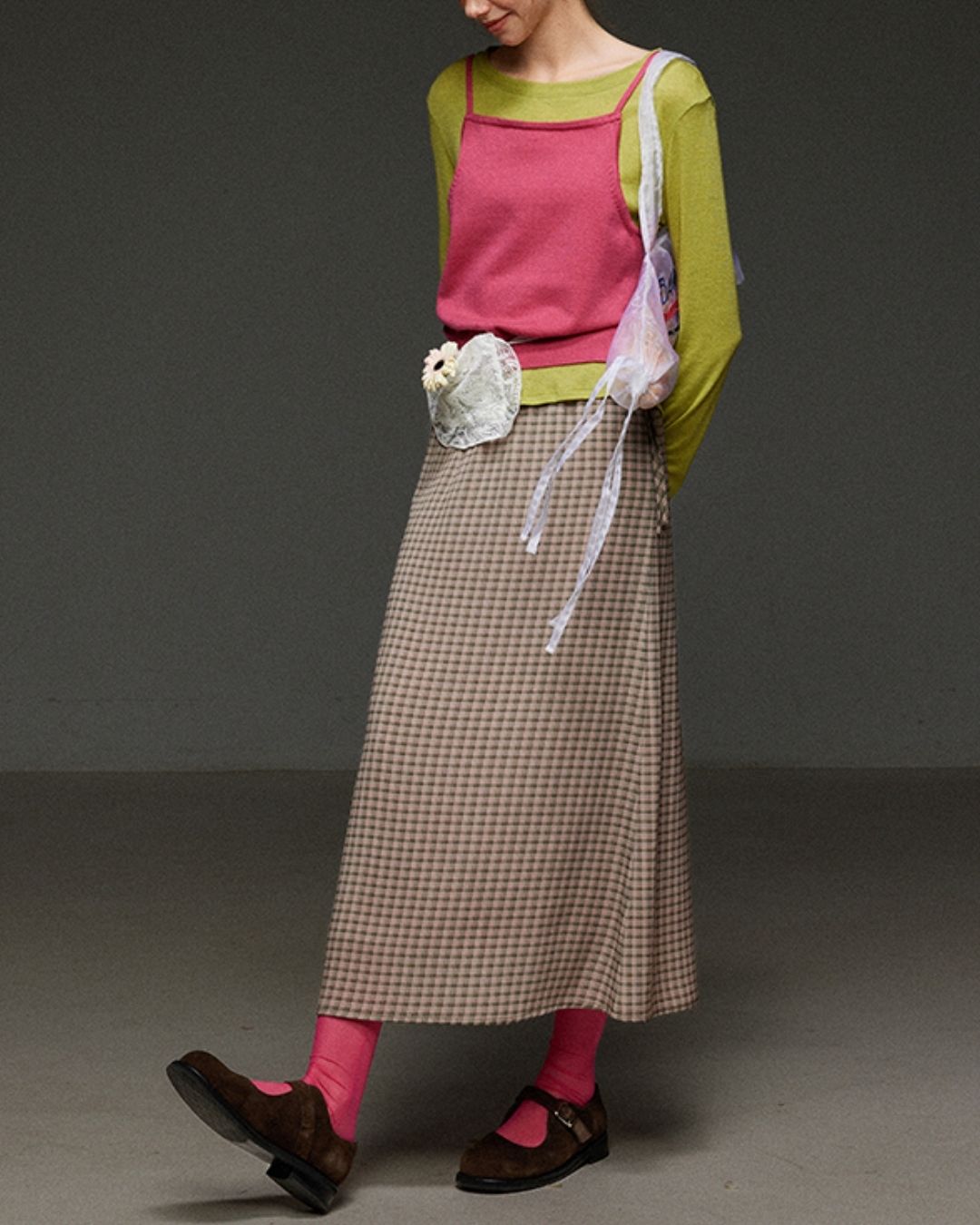 Boat Neck Slim Fit T-shirt　LT012