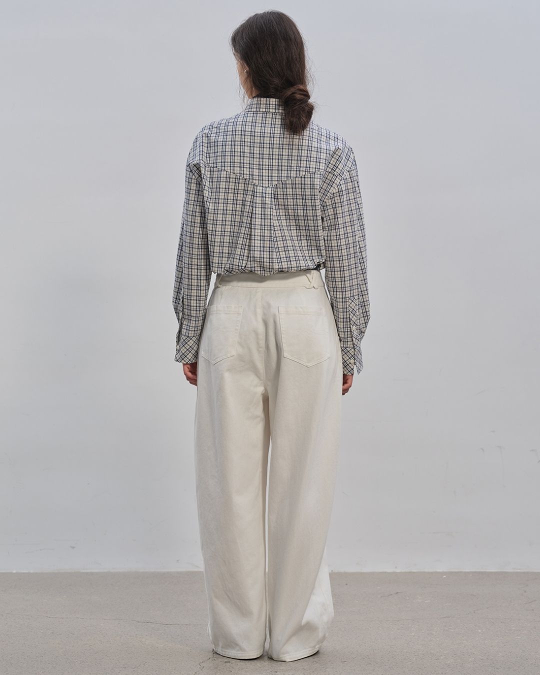 Retro Check Loose Shirt　LS024