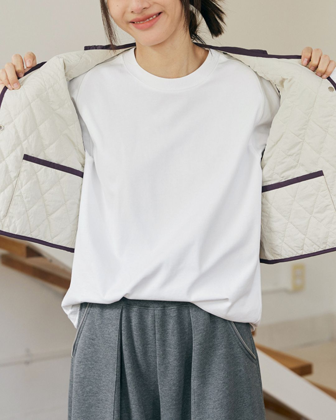 Nylon Quilted Vest　VT001