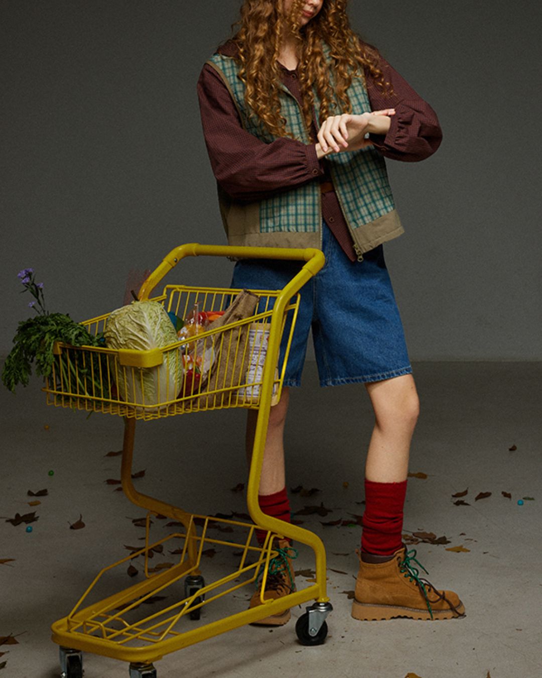 Hooded Checked Shirt　LS031