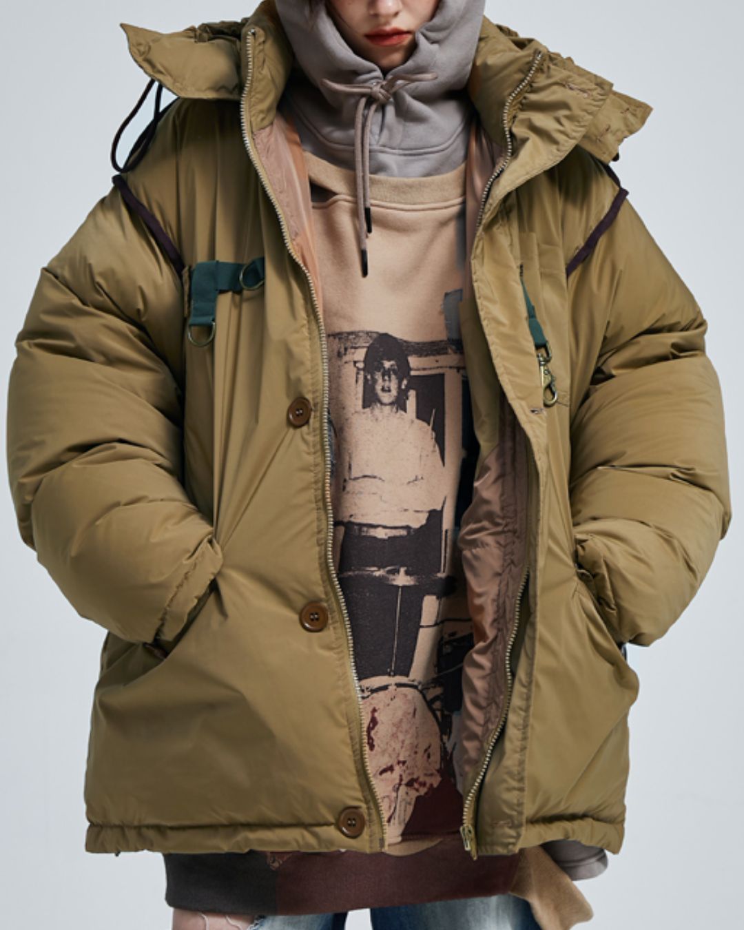 White Duck Down Work Jacket　JK073