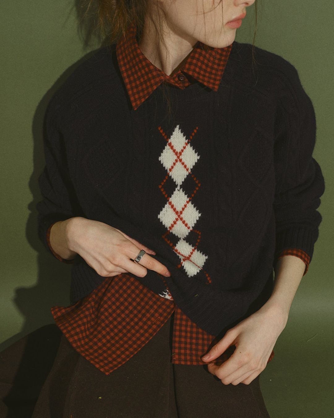 Relaxed Check Shirt　LS046