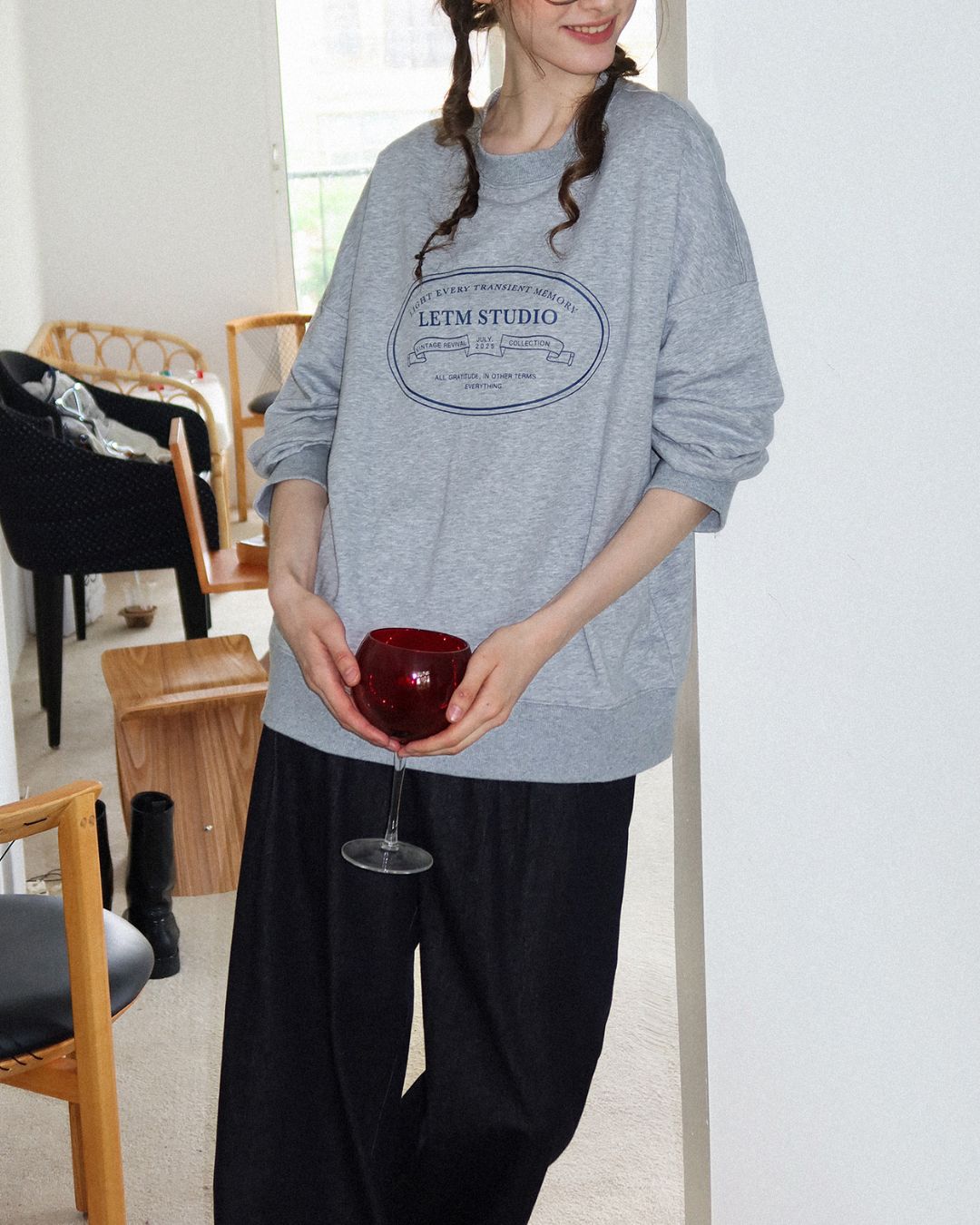 Letter Printed Sweat　SW003