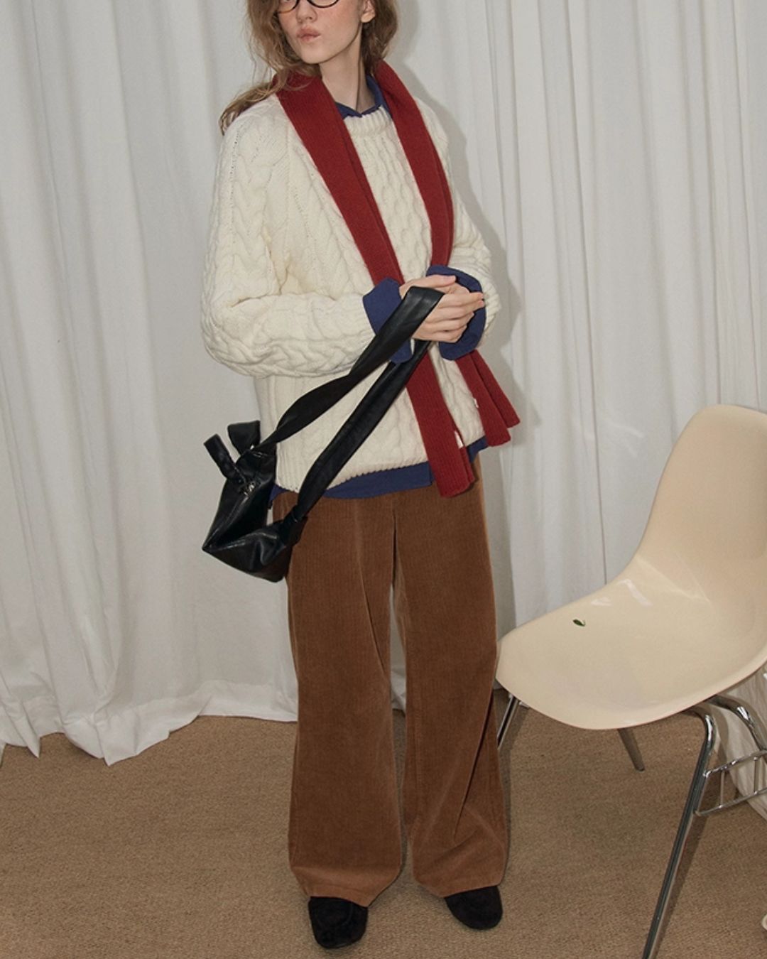 Corduroy Straight Pants　PT019