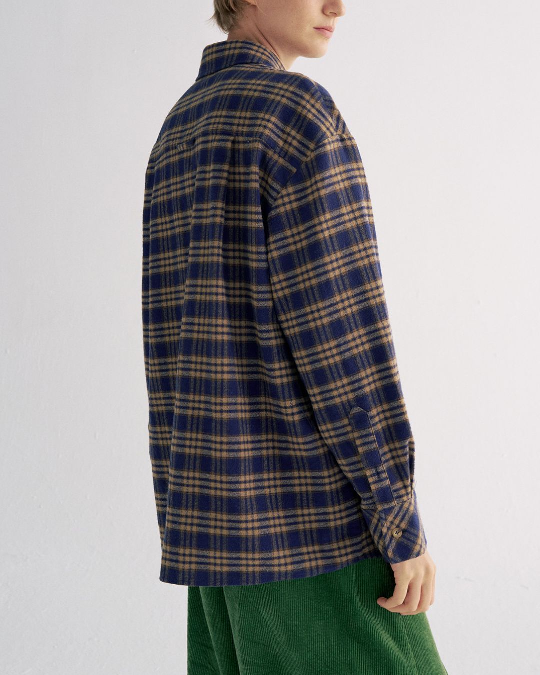 Flannel Cotton Check Shirt　LS039
