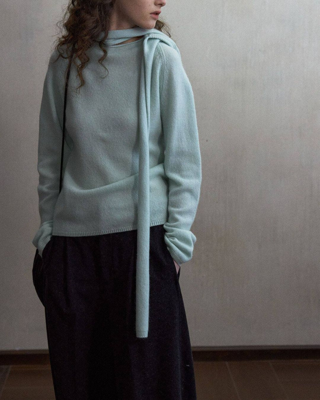 Basic Yak Wool Color Knit Pullover　KN109