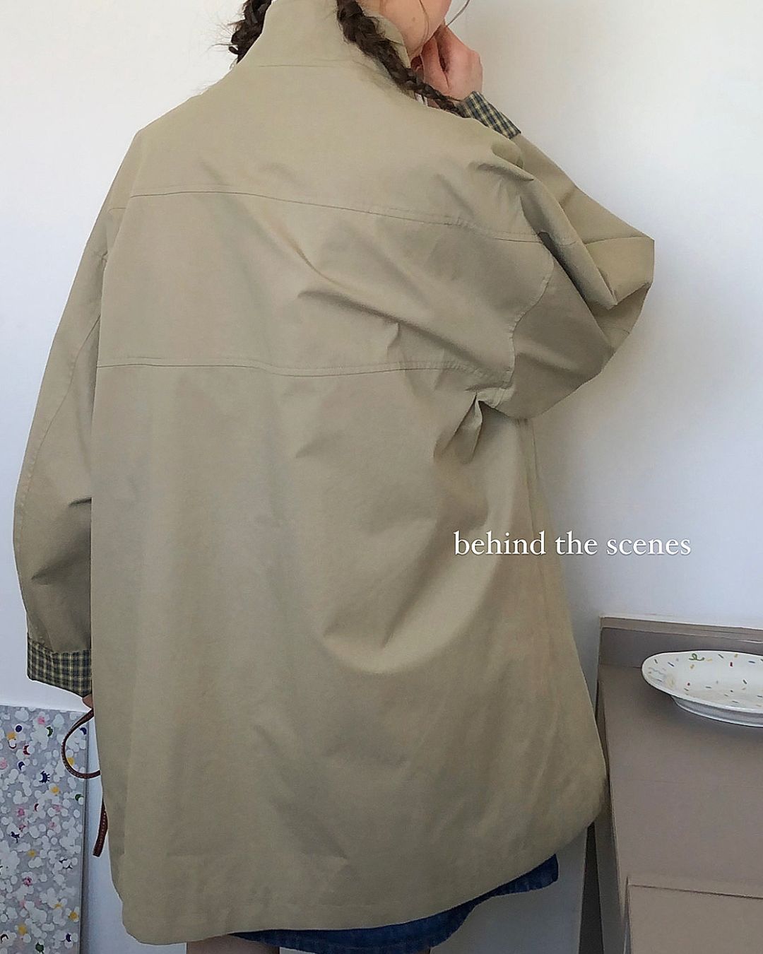 Stand Collar Mid-length Jacket　JK017